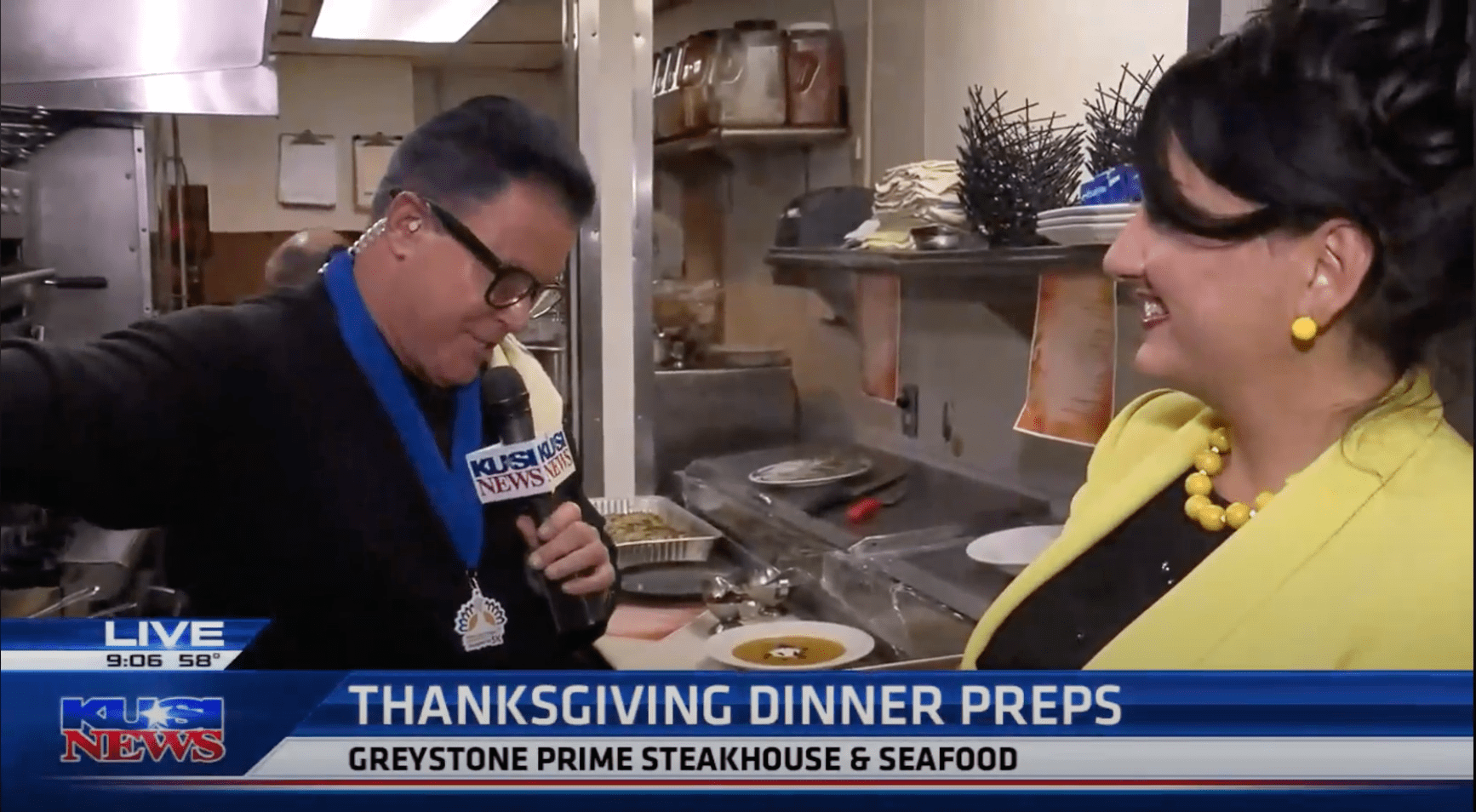 Greystone Featured on KUSI News in Preparations for Thanksgiving Dinner