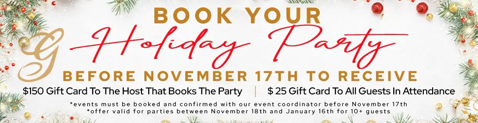 Host your Holiday Party at Greystone in Downtown- Limited Time Only!